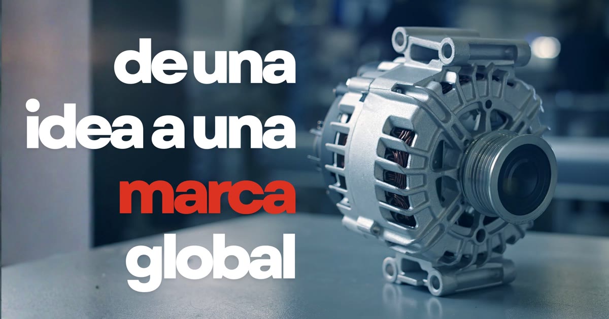 Alternador AS-PL junto al mensaje de una idea a una marca global.