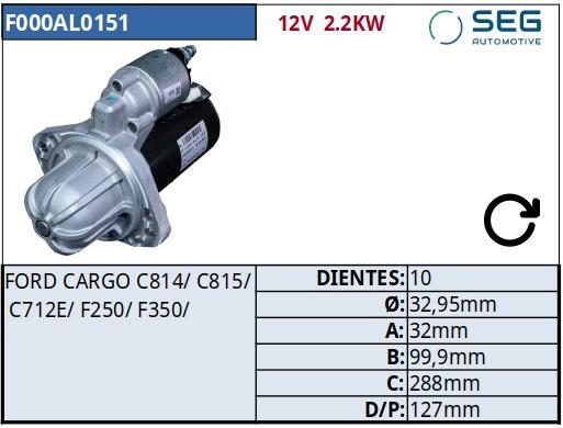 MOTOR DE PARTIDA · BOSCH