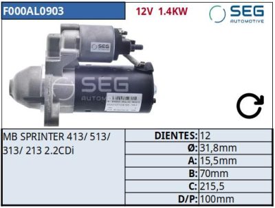 MOTOR DE PARTIDA · BOSCH