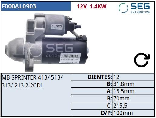 MOTOR DE PARTIDA · BOSCH