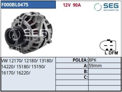 ALTERNADOR · BOSCH