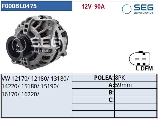 ALTERNADOR · BOSCH