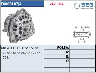 ALTERNADOR · BOSCH