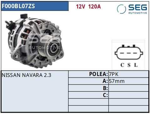 ALTERNADOR · BOSCH