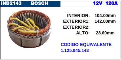 ESTATOR · BOSCH