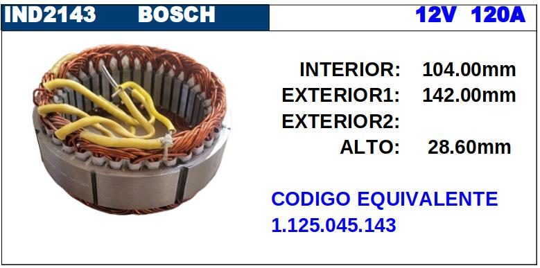 ESTATOR · BOSCH