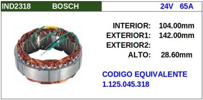 ESTATOR · BOSCH
