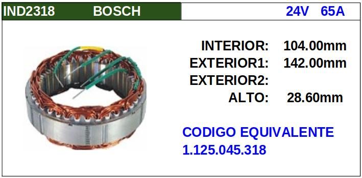ESTATOR · BOSCH