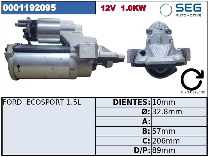 MOTOR DE PARTIDA · BOSCH