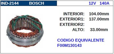 ESTATOR · BOSCH