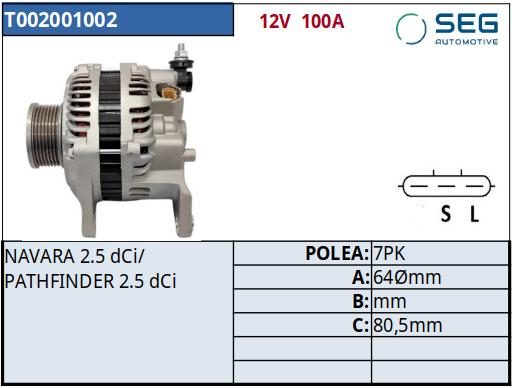 ALTERNADOR · MITSUBISHI