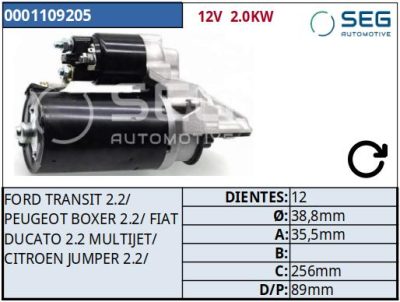 MOTOR DE PARTIDA · SEG