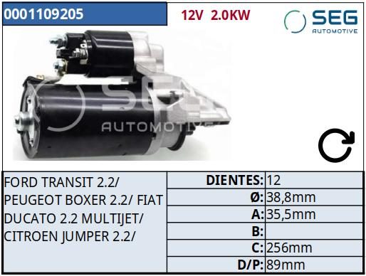 MOTOR DE PARTIDA · SEG