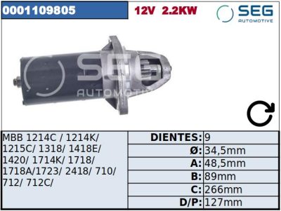 MOTOR DE PARTIDA · BOSCH