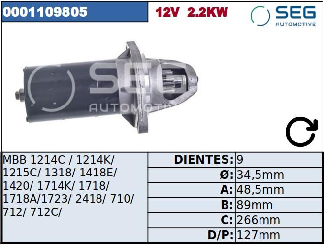 MOTOR DE PARTIDA · BOSCH